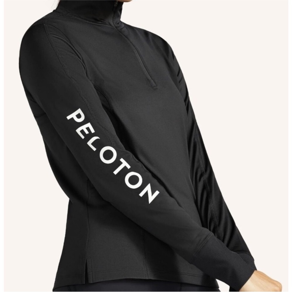 Peloton Black Performance Quarter-Zip Pullover - Size L